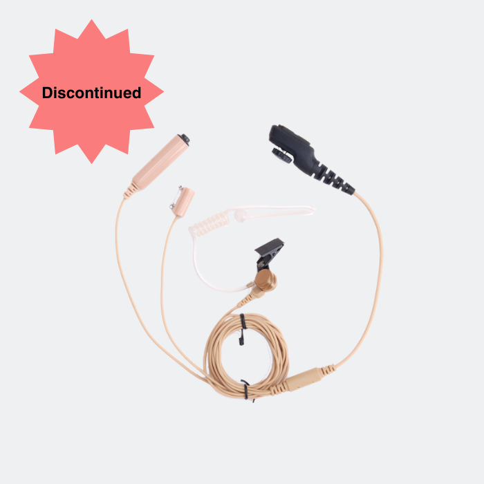 Hytera EAN17 Surveillance Earpiece – Transparent Acoustic Tube - beige