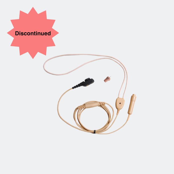 Hytera EWN09 2-wire Earpiece with Wireless Earphone and Neck Loop - beige