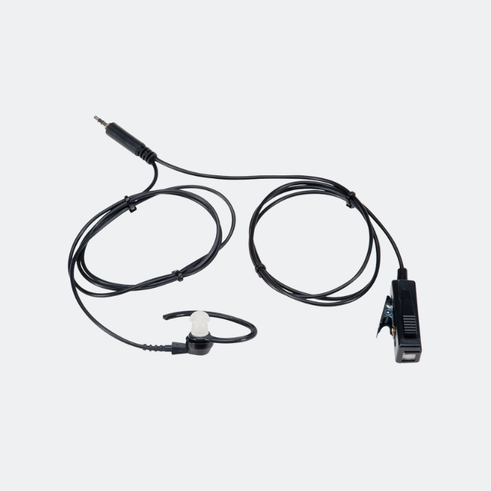 Motorola BDN6729 Two Wire Earpiece, Mic, PTT, Black