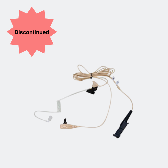 Motorola PMMN5726 Two Wire Surveillance Kit with translucent tube - Beige for MOTOTRBO.