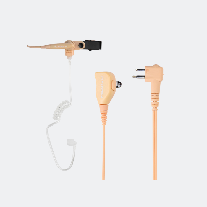 Motorola PMLN6445A 2-Wire Surveillance Kit with translucent tube - beige for MOTOTRBO