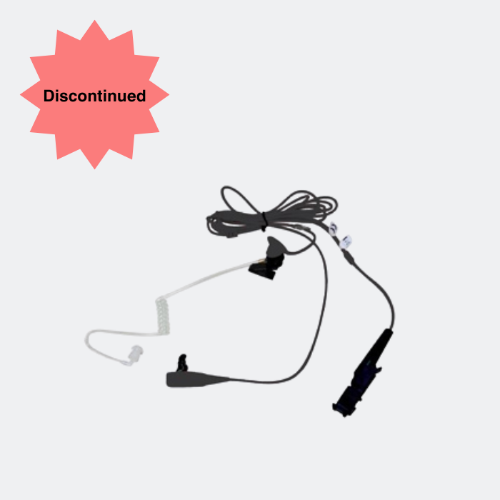 Motorola PMMN5724 2-Wire Surveillance Kit with translucent tube, Black for MOTOTRBO